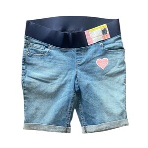 Maternity Shorts Bermuda Denim Underbelly Medium 8/10